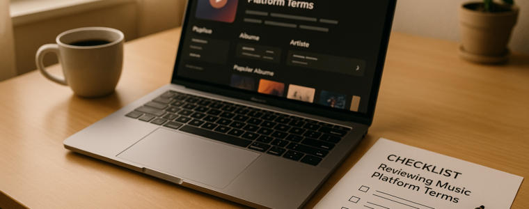Checklist: Reviewing Music Platform Terms