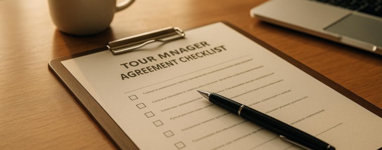 Tour Manager Agreement Checklist